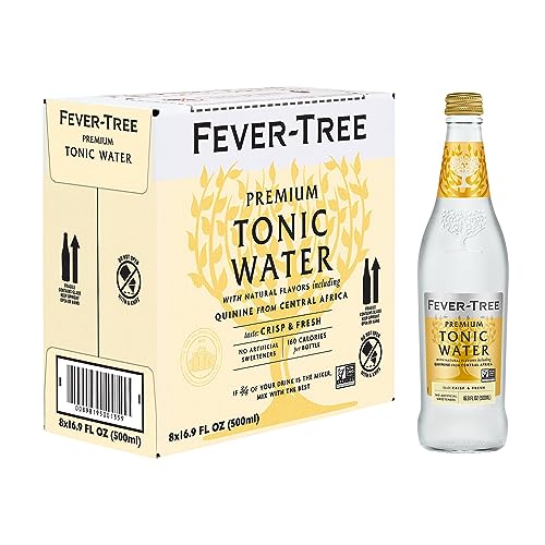 Fever-Tree Light Tonic Water Cans, 5.07 Fl Oz (Pack of 24), Lower in Calories, No Artificial Sweeteners, Flavorings or Preservatives (Packaging may vary)