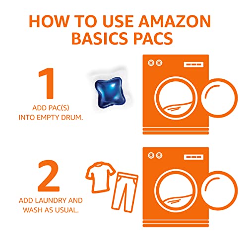 Amazon Basics Laundry Detergent Pacs, Fresh Scent, 120 count (Previously Solimo)