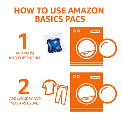 Amazon Basics Laundry Detergent Pacs, Fresh Scent, 120 count (Previously Solimo)