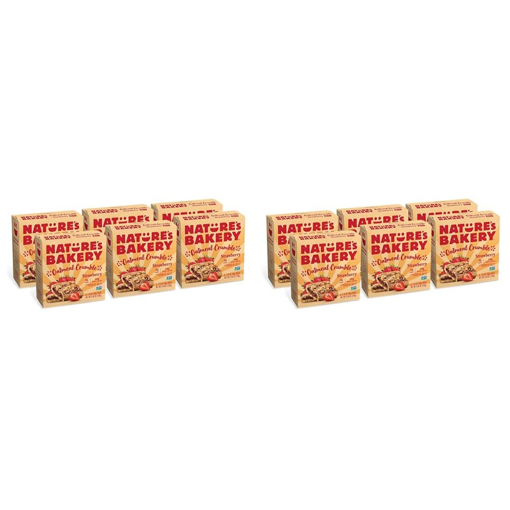 Nature's Bakery Oatmeal Crumble Strawberry Bars, 1.41 Oz, 6 Ct