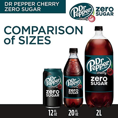 Dr Pepper Zero Strawberries and Cream Soda, 12 fl oz cans, 12 Pack