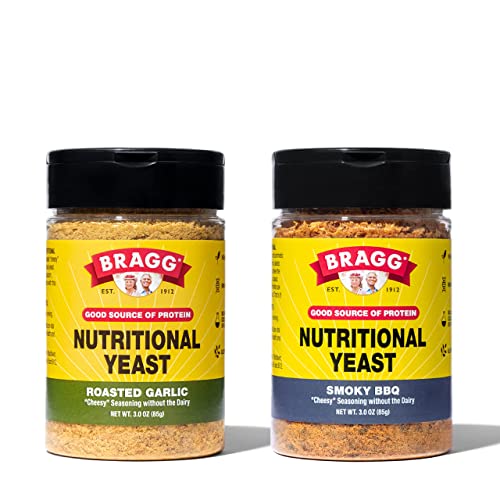 Bragg Premium Nutritional Yeast Seasoning - Vegan, Gluten Free – Good Source of Protein & Vitamins – Nutritious Savory Parmesan Cheese Substitute (Original, 12 Ounce (Pack of 1))