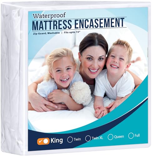 Utopia Bedding Zippered Mattress Encasement Twin - 100% Waterproof and Bed Bug Proof Mattress Protector - Absorbent, Six-Sided Mattress Cover