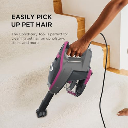 Shark HV301 Rocket Ultra-Light Corded Bagless Vacuum for Carpet and Hard Floor Cleaning with Swivel Steering, Gray/Orange