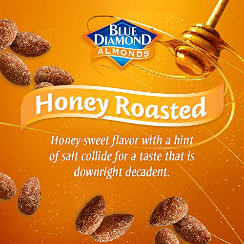 Blue Diamond Almonds Honey Roasted Snack Almonds, Honey Roasted, 1 Pound (Pack of 1)