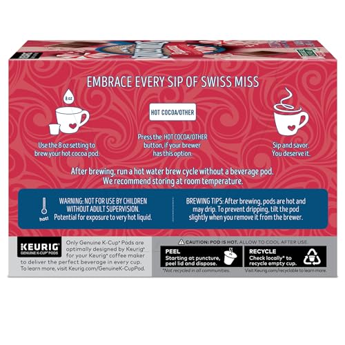 Swiss Miss Milk Chocolate Hot Cocoa, Keurig Single-Serve K-Cup Pods, 44 Count