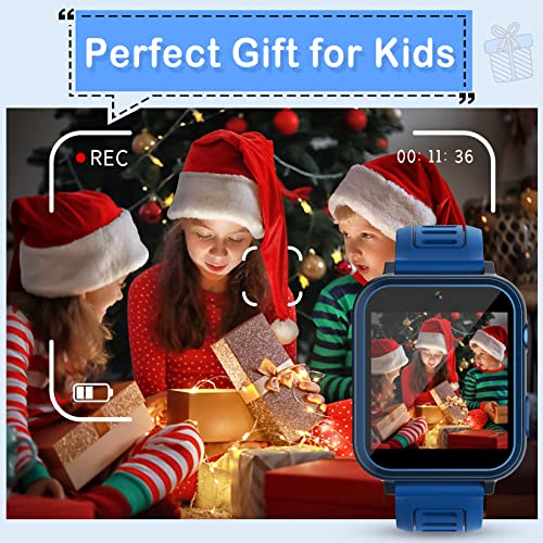 Phyulls Smart Watch for Kids with 24 Games Alarm Clock, Touchscreen, Calendaring Camera Music Player Time Display Video & Audio Recording, Toys for 3-12 Years Old Boys Toddler