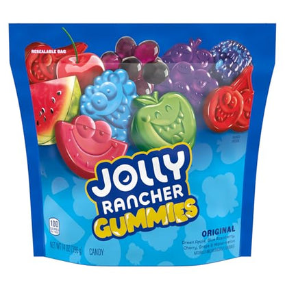 JOLLY RANCHER Gummies Sours Assorted Fruit Flavored Candy Bag, 6.5 oz