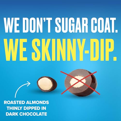 SkinnyDipped Snack Attack Minis Almond Variety Pack, Healthy Snack, Plant Protein, Gluten Free, 0.46 oz Mini Bags, Pack of 25