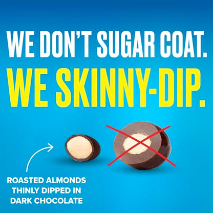 SkinnyDipped Snack Attack Minis Almond Variety Pack, Healthy Snack, Plant Protein, Gluten Free, 0.46 oz Mini Bags, Pack of 25