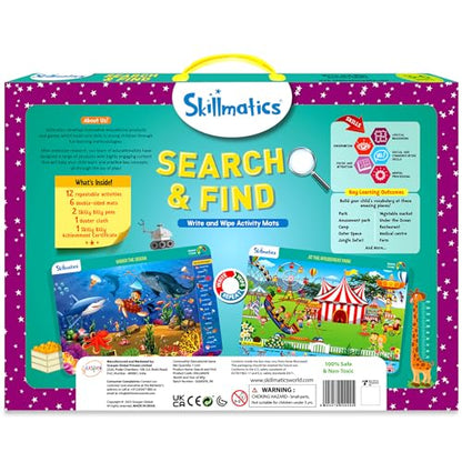 Skillmatics Preschool Learning Activity - Search and Find Educational Game, Perfect for Kids, Toddlers Who Love Toys, Art and Craft Activities, Gifts for Girls and Boys Ages 3, 4, 5, 6