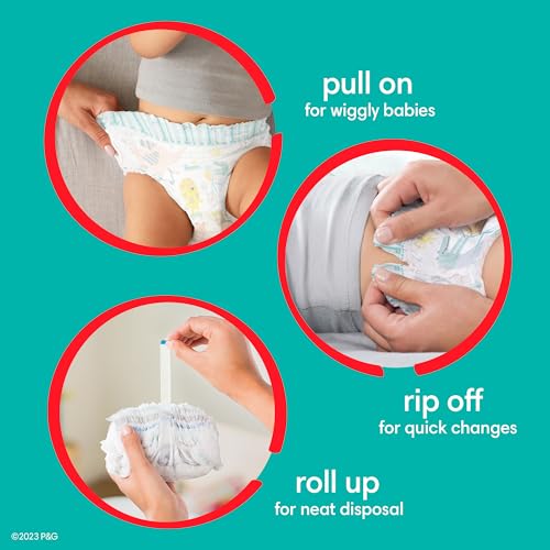 Pampers Cruisers 360 Diapers - Size 5, One Month Supply (128 Count), Pull-On Disposable Baby Diapers, Gap-Free Fit