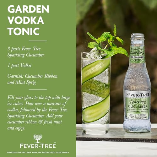 Fever-Tree Light Tonic Water Cans, 5.07 Fl Oz (Pack of 24), Lower in Calories, No Artificial Sweeteners, Flavorings or Preservatives (Packaging may vary)