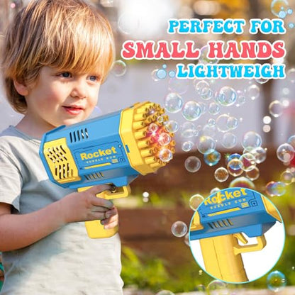 Toys for 3-8 Year Old Boys Girls: 2 Pack Bubble Machine for Kids with Bubble Solution, Gifts for 3 4 5 6 7 8 Years Old Boy Birthday Toy for Kid Toddlers Ages 4-6 Outdoor Wedding Bubbles Wands