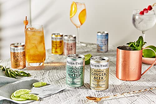 Fever-Tree Light Tonic Water Cans, 5.07 Fl Oz (Pack of 24), Lower in Calories, No Artificial Sweeteners, Flavorings or Preservatives (Packaging may vary)