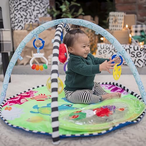 Baby Einstein 4-in-1 Kickin' Tunes Music and Language Play Gym and Piano Tummy Time Activity Mat