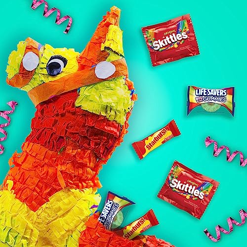 SKITTLES & STARBURST Assorted Halloween Chewy Candy Fun Size, 20.13oz