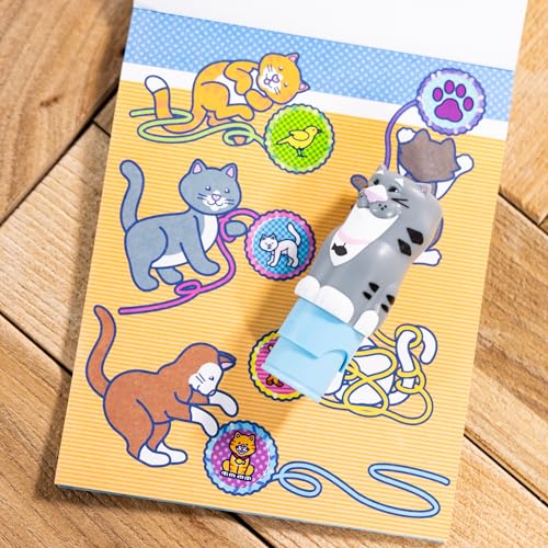 Melissa & Doug Sticker WOW!™ 24-Page Activity Pad and Sticker Stamper, 300 Stickers, Arts and Crafts Fidget Toy Collectible Character – Unicorn - FSC Certified