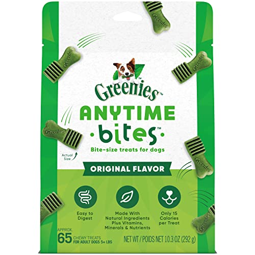 Greenies Anytime Bites Dog Treats, Blueberry Flavor, 10.3 oz. Bag