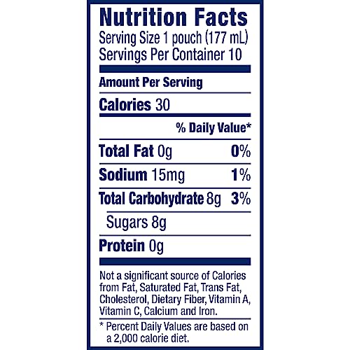 Capri Sun 100% Juice Fruit Punch Naturally Flavored Kids Juice Blend (40 ct Pack, 4 Boxes of 10 Pouches)