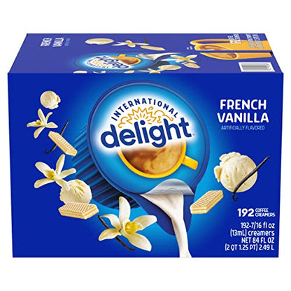 International Delight Coffee Creamer Singles, Sweet & Creamy, Shelf Stable Flavored Creamer, 24 Ct, 16 FL Oz, Pre-Portioned Creamers