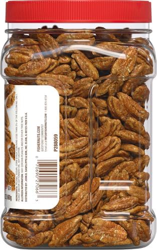 Fisher Snack Glazed Pecans, 24 Ounces, Made with Whole Mammoth Pecans, 100% Recyclable