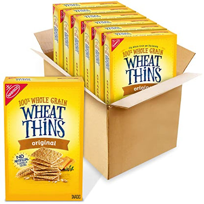 Wheat Thins Original Whole Grain Wheat Crackers, Party Size, 20 oz Box