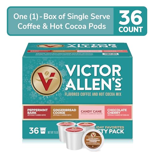 Victor Allen's Coffee Milk Chocolate Flavored Hot Cocoa Mix, 42 Count, Single Serve K-Cup Pods for Keurig K-Cup Brewers