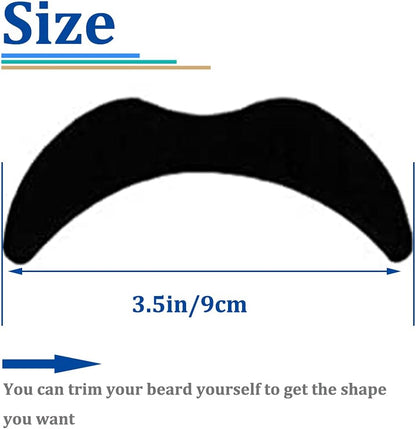 48 pcs Novelty Fake Mustaches,Mustache Party Supplies, Novelty Artificial Mustaches for Birthday,Halloween,Party Supplies,Masquerade,Black