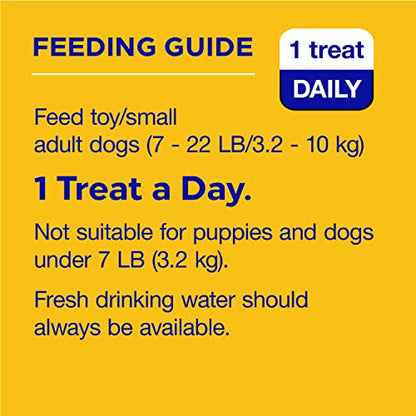 PEDIGREE DENTASTIX Dual Flavor Small Dog Dental Treats, Bacon & Chicken Flavors Dental Bones, 5.08 oz. Pack (24 Treats)