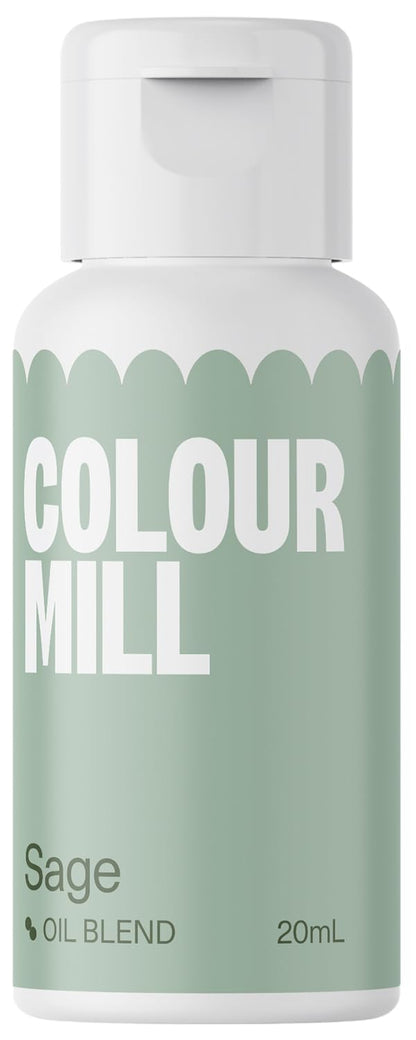 Colour Mill Oil-Based Food Coloring, 20 Milliliters Each of 6 Colors: Baby Blue, Navy, Royal, Sky Blue, Teal and Tiffany