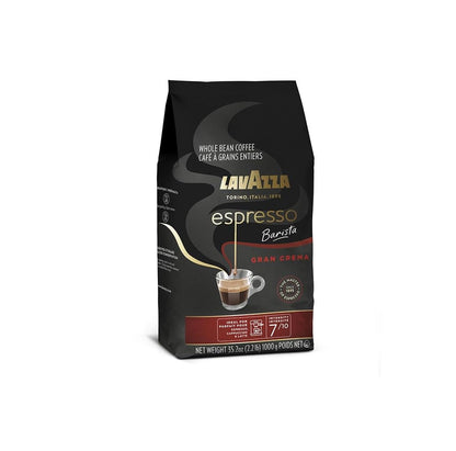 Lavazza Espresso Barista Gran Crema Whole Bean Coffee Blend, Medium Espresso Roast, Oz Bag (Packaging May Vary) - 2.2 LB, 35.2 Ounce