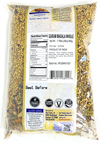 Rani Garam Masala Indian 11-Spice Blend 3oz (85g) PET Jar ~ All Natural, Salt-Free | Vegan | No Colors | Gluten Friendly | NON-GMO| Kosher | Indian Origin