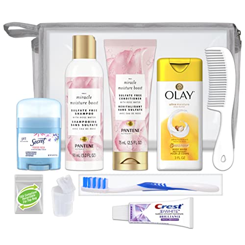 Convenience Kits international 10 PC Deluxe Kit, Featuring: Herbal Essence Argan Oil Hair Care and Body Care Travel-Size Products