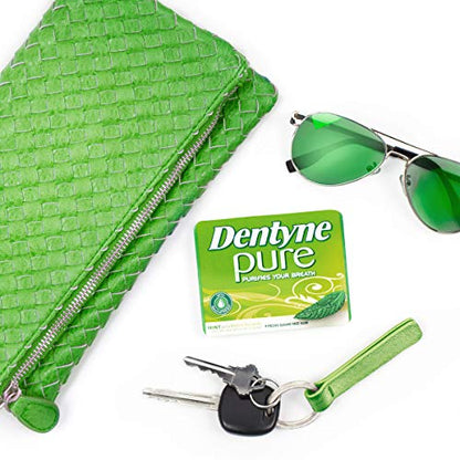 Dentyne Pure Mint with Herbal Accents Sugar Free Gum, 10 Packs of 9 Pieces (90 Total Pieces)