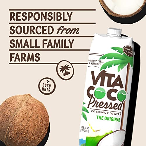 Vita Coco Coconut Water Original, 33.8 Fl Oz (Pack of 6)