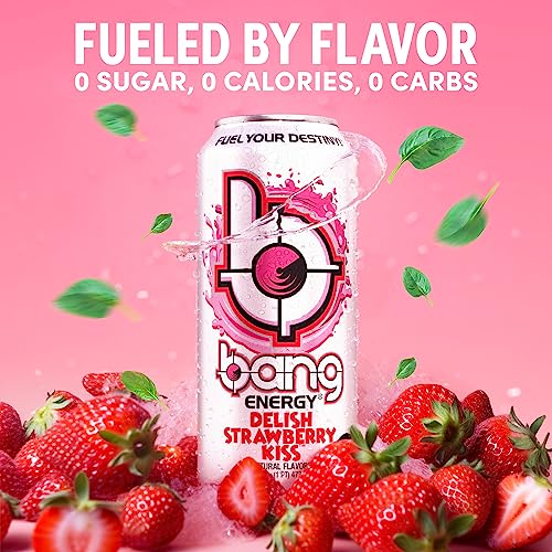 Bang Energy Bangster Berry, Sugar-Free Energy Drink, 16-Ounce (Pack of 12)