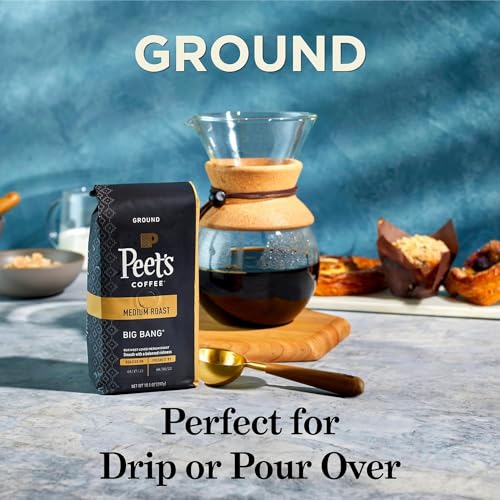 Peet's Coffee Major Dickason's Blend, Dark Roast Ground Coffee, 20 oz