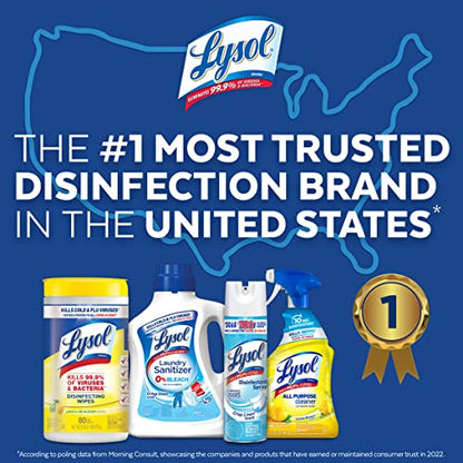 Lysol Disinfectant Wipes, Multi-Surface Antibacterial Cleaning Wipes, For Disinfecting and Cleaning, Crisp Linen, 80 Count