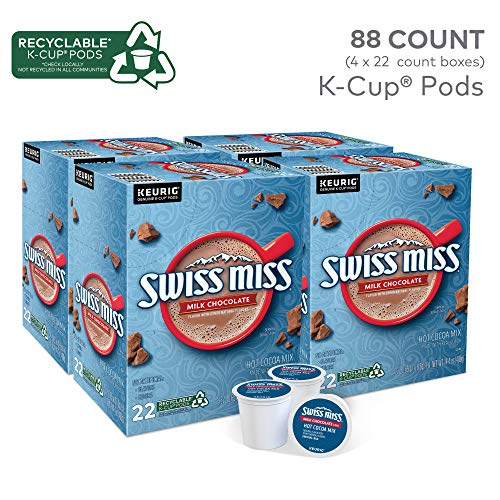 Swiss Miss Milk Chocolate Hot Cocoa, Keurig Single-Serve K-Cup Pods, 44 Count