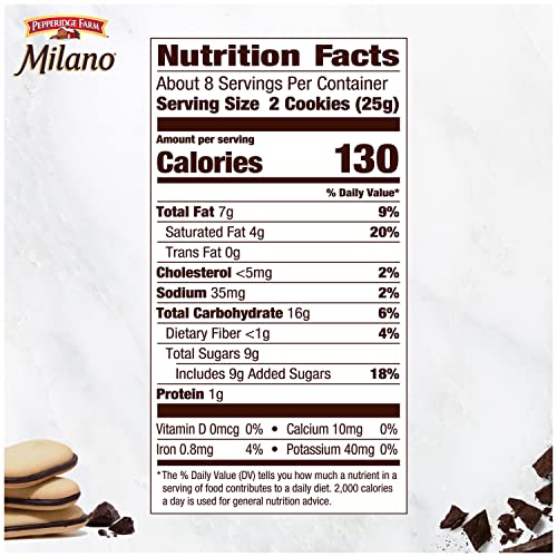 Pepperidge Farm Milano Cookies, Raspberry Chocolate, 7 oz. Bag