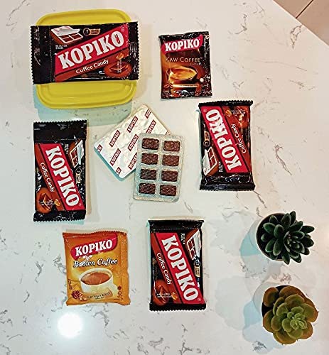 Kopiko Coffee & Cappuccino Candy Variety Pack – Your Pocket Coffee Collection for Every Occasion - Hard Candy Made from Indonesia’s Coffee Beans — Real Coffee Extract (Pack of 2)