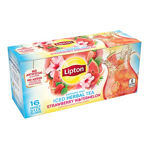 Lipton Unsweetened Iced Tea Bags, Family Size Tea Bags, 144 Total Tea Bags (24ct - Pack of 6)