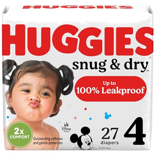 Huggies Size 2 Diapers, Snug & Dry Baby Diapers, Size 2 (12-18 lbs), 100 Count, Packaging May Vary