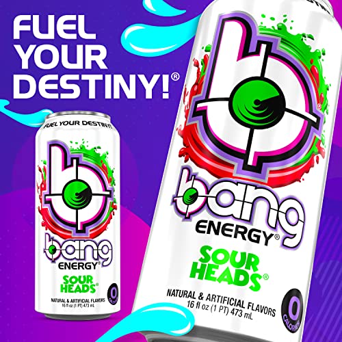 Bang Energy Bangster Berry, Sugar-Free Energy Drink, 16-Ounce (Pack of 12)