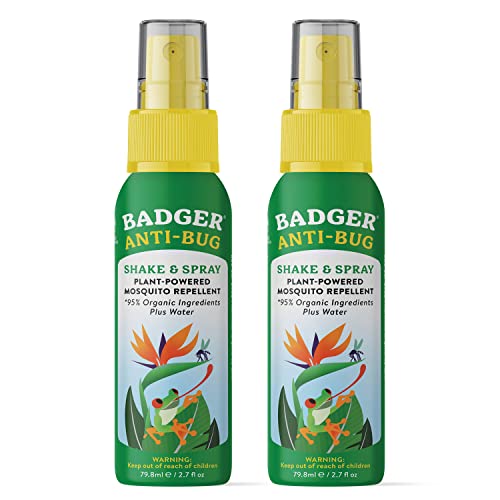 Badger Bug Spray, Non-DEET Mosquito Repellent with Citronella & Lemongrass, Natural Bug Spray for People, Family Friendly Bug Repellent, 4 oz