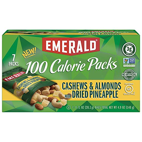 Emerald Nuts Mixed Nuts Variety Pack 18ct (1-Pack) , 100-Calorie Individual Packs , Features Dry Roasted Almonds, Natural Almonds & Walnuts, and Roasted & Salted Cashews