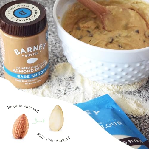 Barney Butter Almond Butter, Smooth, 16 Ounce Jar, Skin-Free Almonds, No Stir, Non-GMO, Gluten Free, Keto, Paleo, Vegan