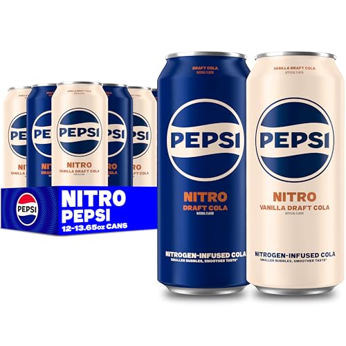 Diet Pepsi Soda, 7.5 Fl Oz Mini Cans, (Pack of 10)