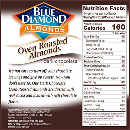 Blue Diamond Almonds Honey Roasted Snack Almonds, Honey Roasted, 1 Pound (Pack of 1)